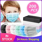 Детская одноразовая медицинская маска маски против пыли маски для лица Нетканые 3-слойные защитные детские хирургические маски безопасные дышащие
