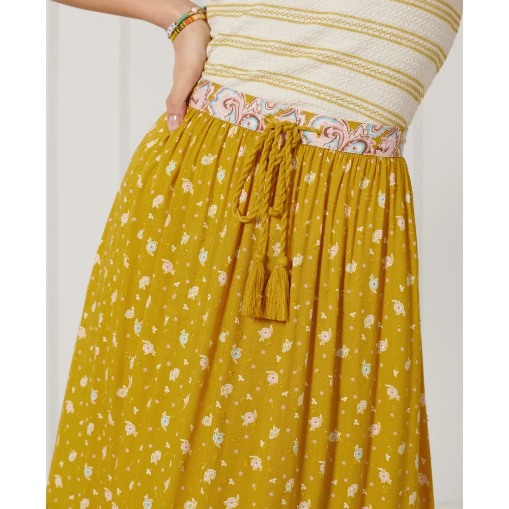 Юбка SUPERDRY AMEERA MAXI SKIRT Ochre |