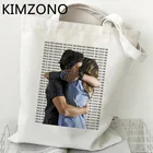 Сумка-шоппер Greys Anatomy, хлопковая, сумка для покупок и продуктов, многоразовая