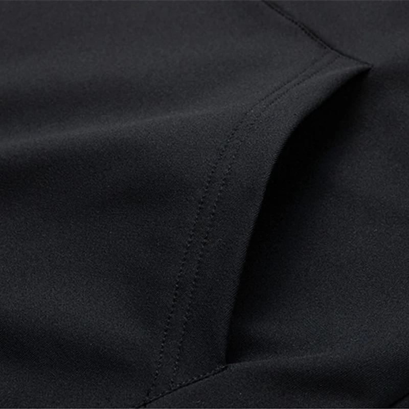 

2 Pieces Sets Tracksuit Men New Brand Spring Autumn Hooded Sweatshirt +Drawstring Pants Male Stripe Patchwork Hoodies