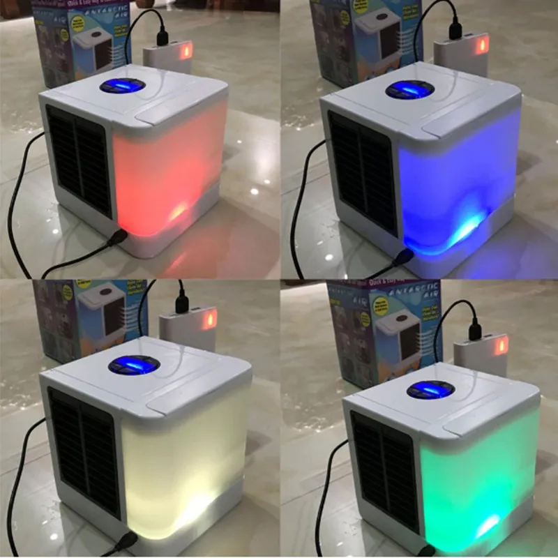 Светодиодный мини-кондиционер Arctic Air personal space cooler, портативный Настольный вентилятор, небольшой кондиционер, увлажнитель воздуха, комнатное охлаждение