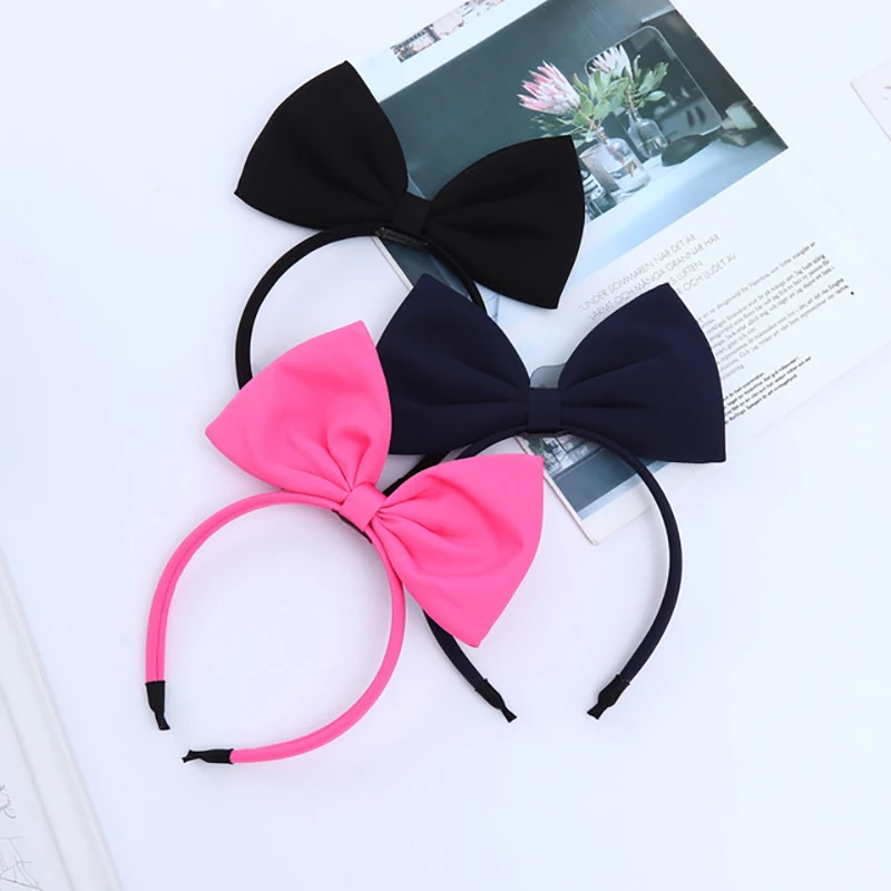 Children's Hair Accessories Snow White Hair Band Handmade Red Bow Headband for Women Headwear Retro Bow Ties Hairband (0)