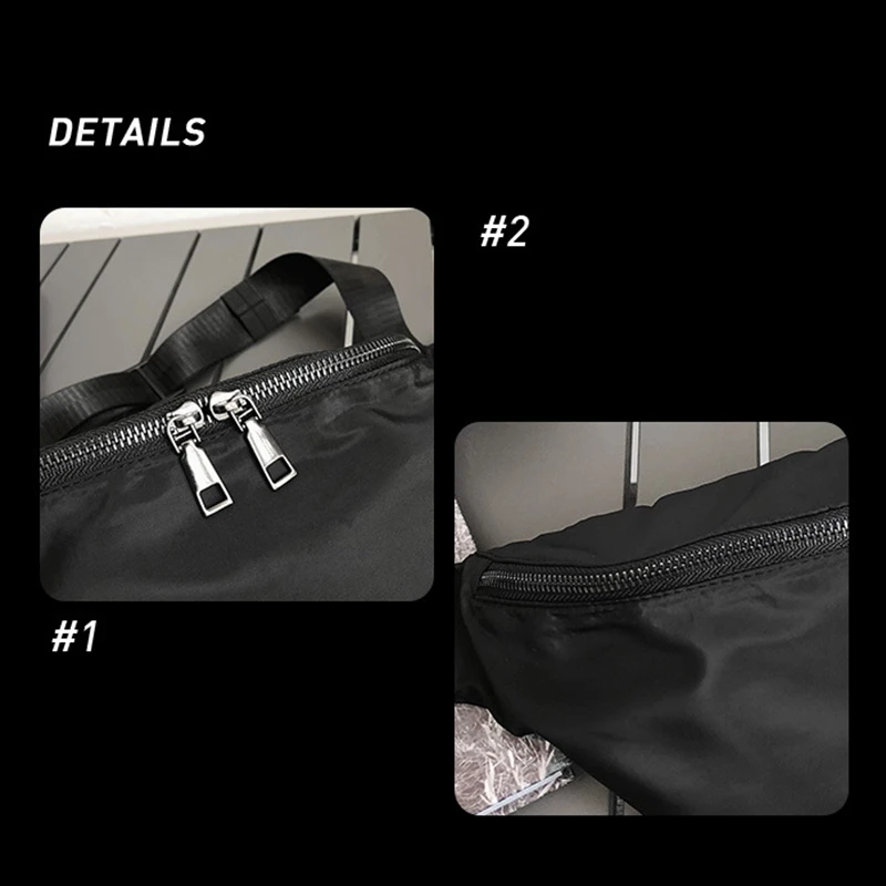 

Nylon Waterproof Sports and Leisure Men's Chest Bag Fashion Street Trend Outdoor Travel Women's Shoulder Waist Bag