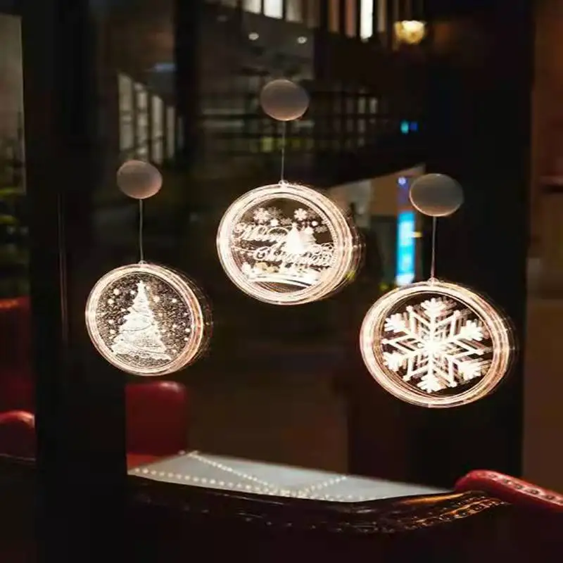 

2021 New Christmas Decoration Scene Layout Creative Holiday Little Pendant Snowman Store Shop Light Door Hanging Original Gifts