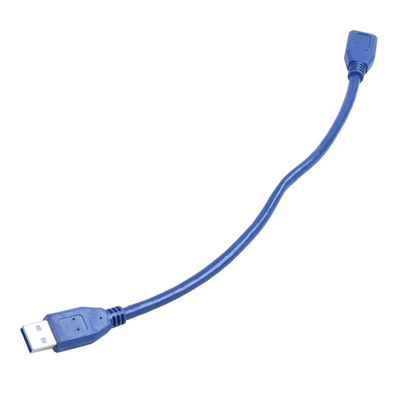 30 см синий USB 3 0 male - Micro-B Мужской кабель синхронизации и зарядки шнур питания |