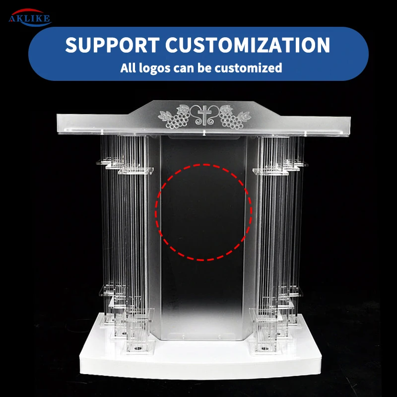 Подиумные подарочные стенды, другая коммерческая мебель с Arcylic угловой поверхностью для чтения, Aklike Rednerpult, церкви, Современная