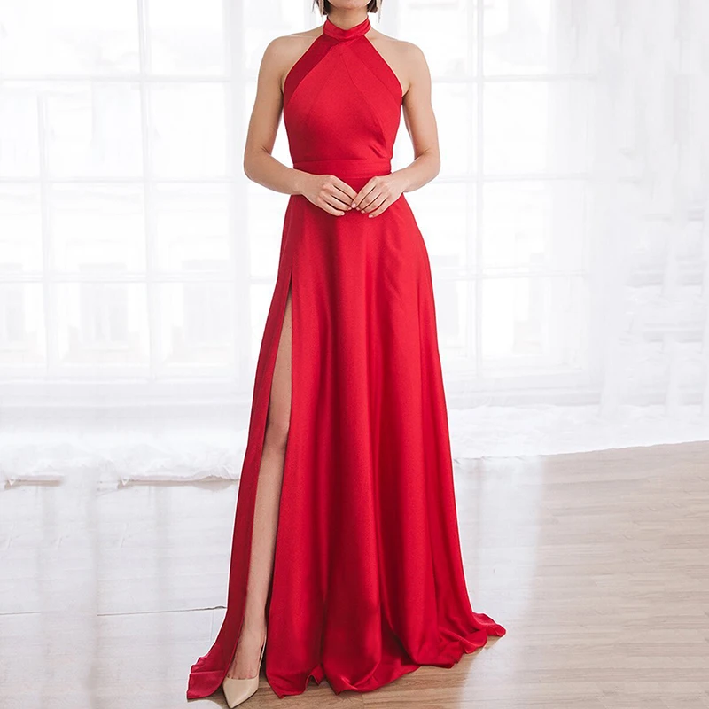 

Bohemian Style Evening Dresses Long Woman Gown Robe De Soir Parties Vintage Bride Dress Prom Party Gowns Hi Shy Bridal