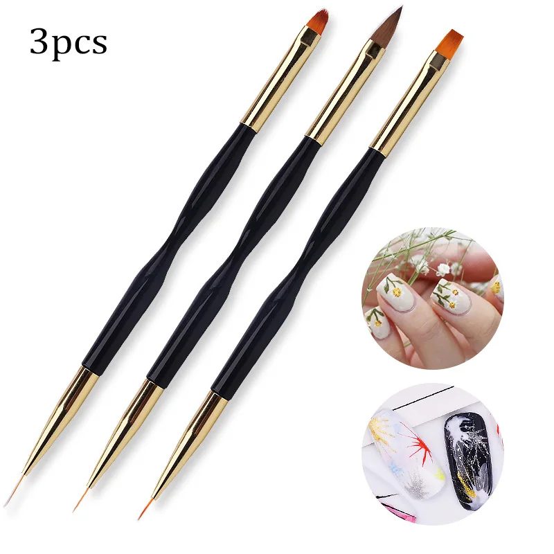 

Nail Art Acrylic Painting Brush Flower Design Stripes Lines Liner DIY Drawing Carving Pen Manicure Tool