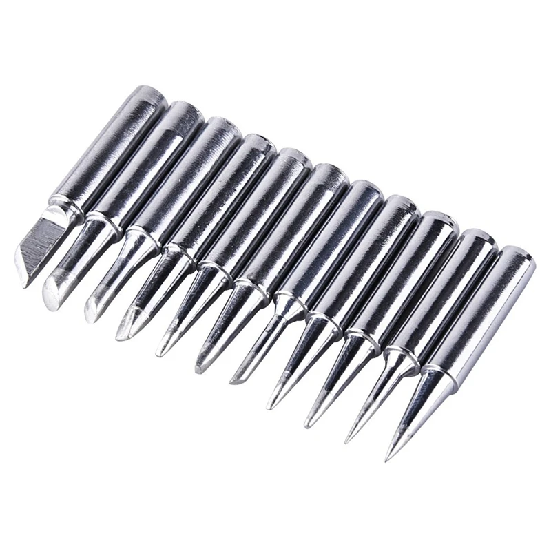 

11 Pieces Soldering Iron Tips Kit 900M-T for Hakko Soldering Station Tool 900M 936 937 907 CNIM Hot