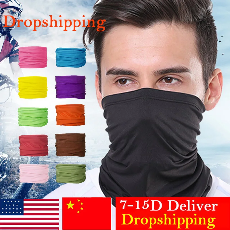 

2020 Cycling Outdoor Scarf Men Women Sun Protection Bandana Neck Gaiters Riding Camping Scarf Activities Multi Function Bandanas