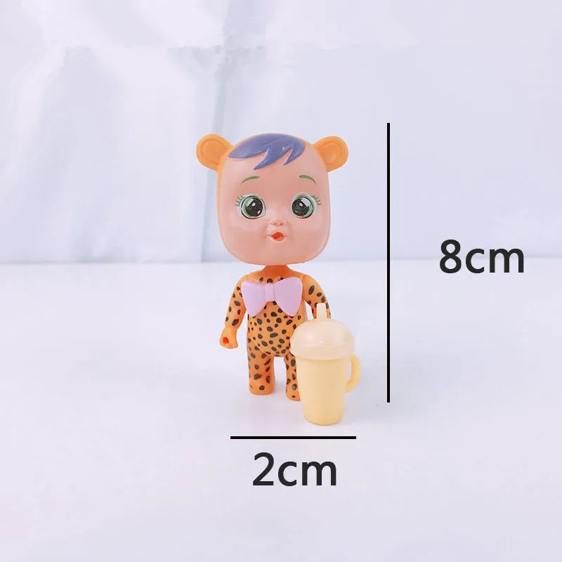 

Hot sales 8 PCS cry baby baby pet baby boys and girls polly pocket toys children doll baby birthday gift will shed tears