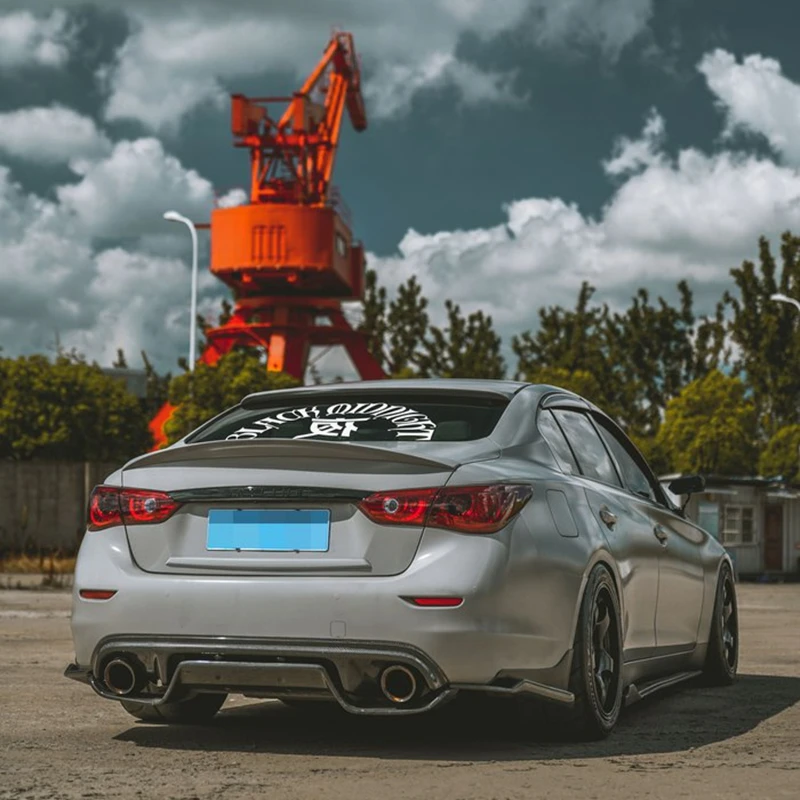 Для Infiniti Q50 Q50S спойлер из углеродного волокна 2014 2015 2016 2017 искусственное