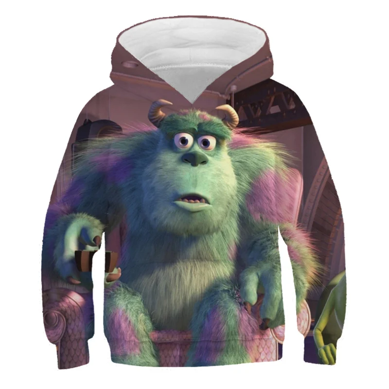 

XINYOU Anime Monsters 3D Printed Cartoon Hoodies For Girls Baby Boys Street sweatshirt for children Fashion Teens Outwear Tops