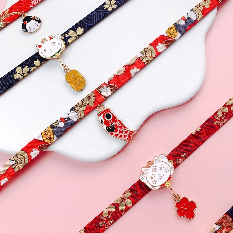 Классический чокер в стиле Харадзюку с лентой веревочная кукла милая