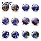 Женские серьги со знаком зодиака, 12, Созвездие Овна, серьги-гвоздики с драгоценными камнями