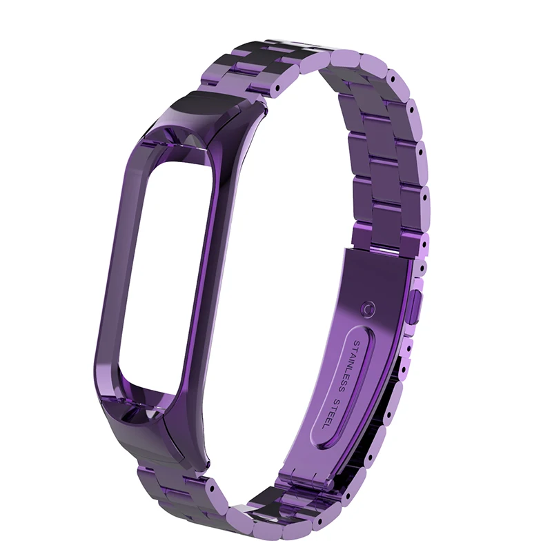 Браслет Для Xiaomi Band 3 сменный ремешок из нержавеющей стали для Xiomi Xaiomi Xiami xaomi Mi