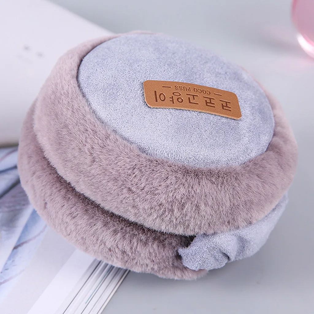 Fashion Unisex Winter Earmuffs Women Men Lovers Ear Warmer Plush Plain Teenage Student Mother Girl Ear Muffs Earflap Earmuffs&B