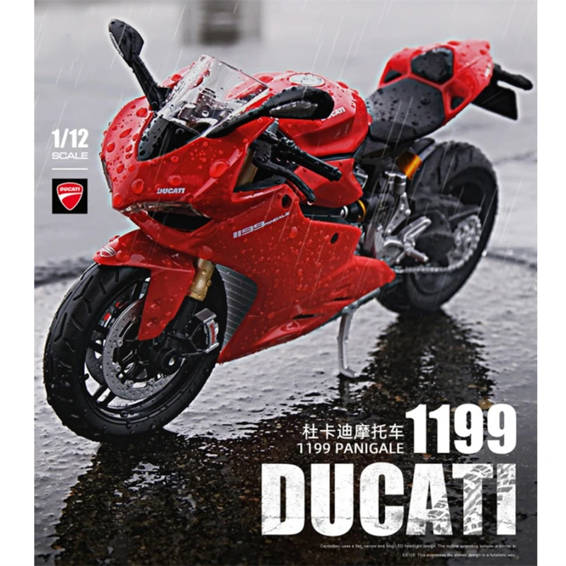 Оригинальная Авторизованная модель мотоцикла Maisto 1:12 DUCATI 1199 из сплава