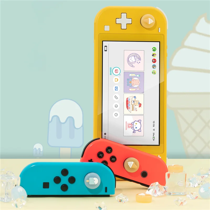 GeekShare Набор силиконовых джойстиков для Nintendo Switch милый колпачок джойстика