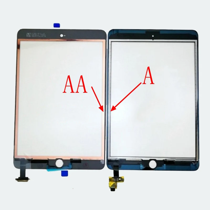 Для iPad Mini 1 Mini 2 A1432 A1454 A1455 A1489 A1490 A149 стекло сенсорный экран дигитайзер сенсор+ IC чип Разъем Flex+ ключ кнопка