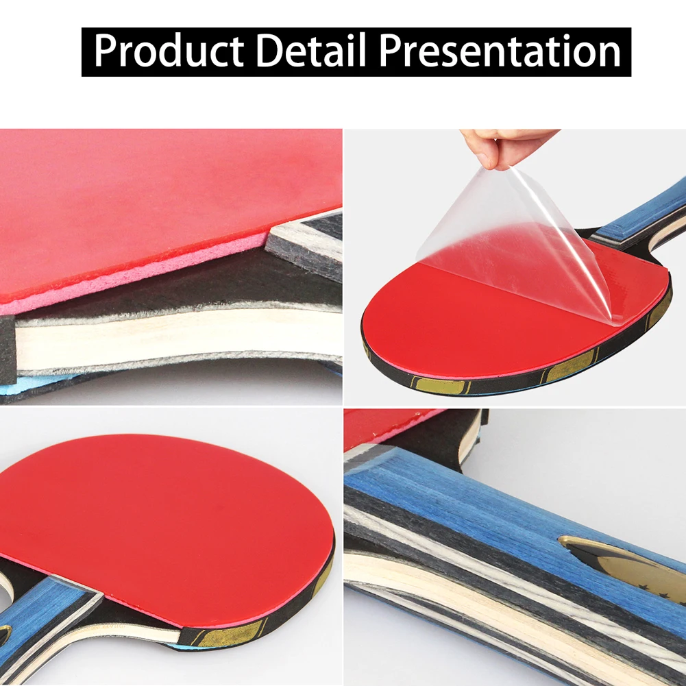 Ракетка для настольного тенниса 2 шт. набор ракеток пинг понга тренировок с