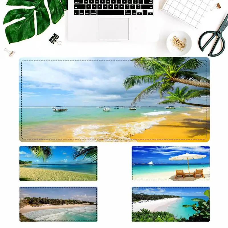 Promotion Beach Gaming Mouse Pad PC Laptop Gamer Mousepad Anime Antislip Mat Keyboard Desk Mat For Overwatch/CS GO