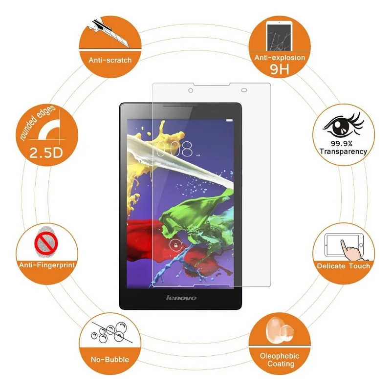 Защита экрана из закаленного стекла для Lenovo Yoga Tab 3 8 Plus 0 дюйма фотография/M/L