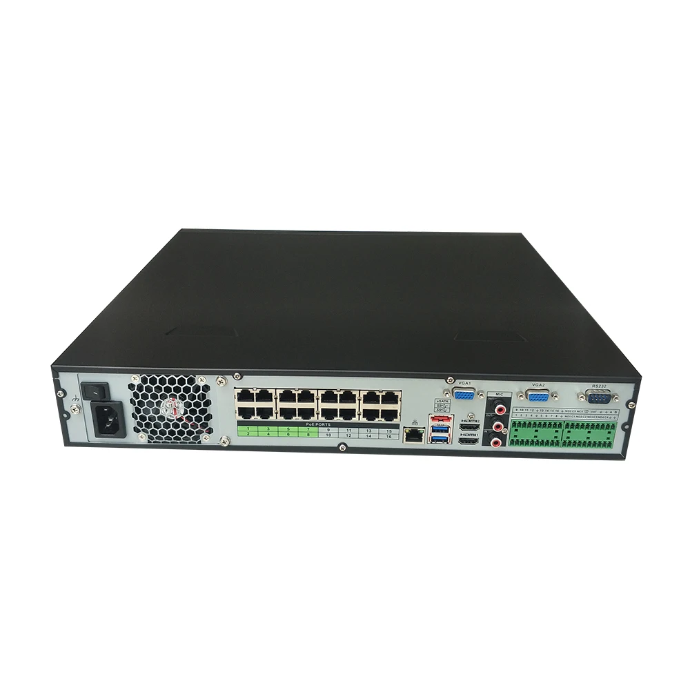 Рекордер Dahua 4K H.265 NVR 16CH 32CH 64CH NVR5416-16P-4KS2E NVR5432-16P-4KS2E 16PoE до 12MP Max 320Mbps | Безопасность и