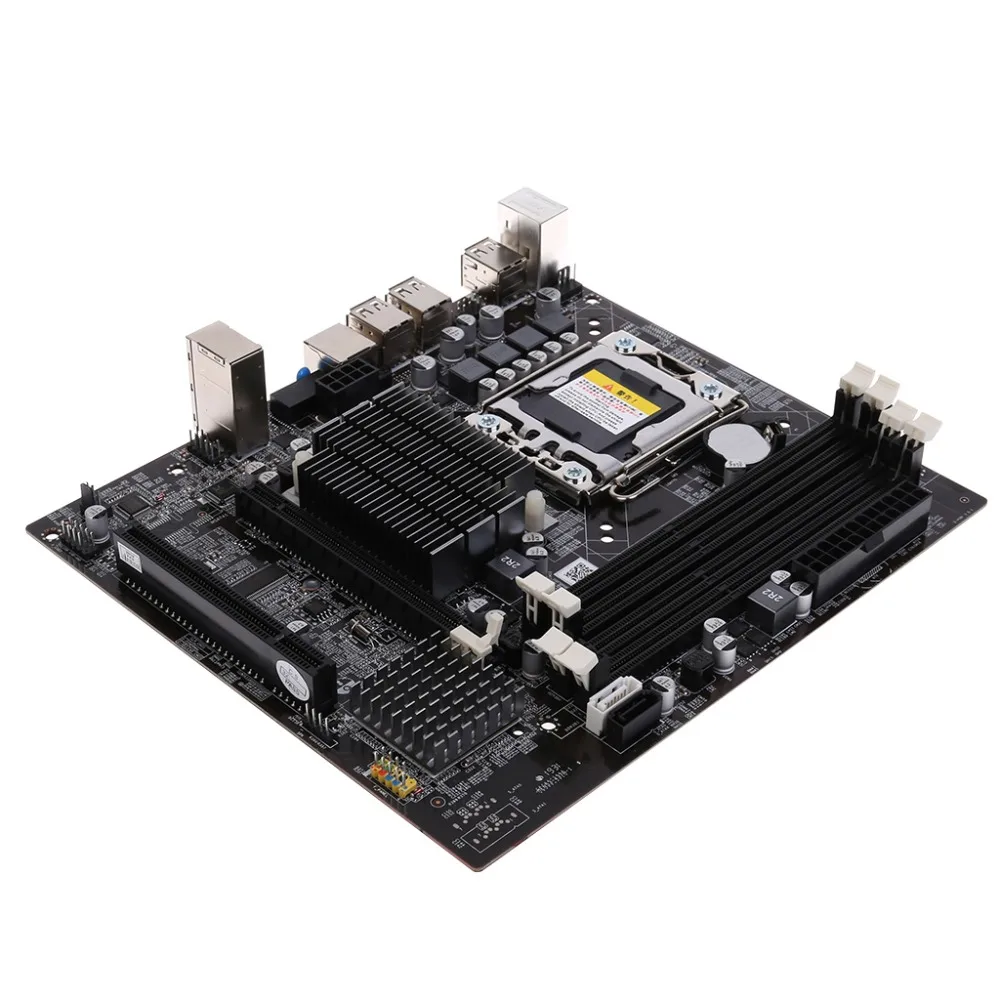 Deek-Robot X58 настольная материнская плата LGA 1366 Pin DDR3 компьютерная материнская плата для L/E5520 X5650 RECC без интерфейса msata