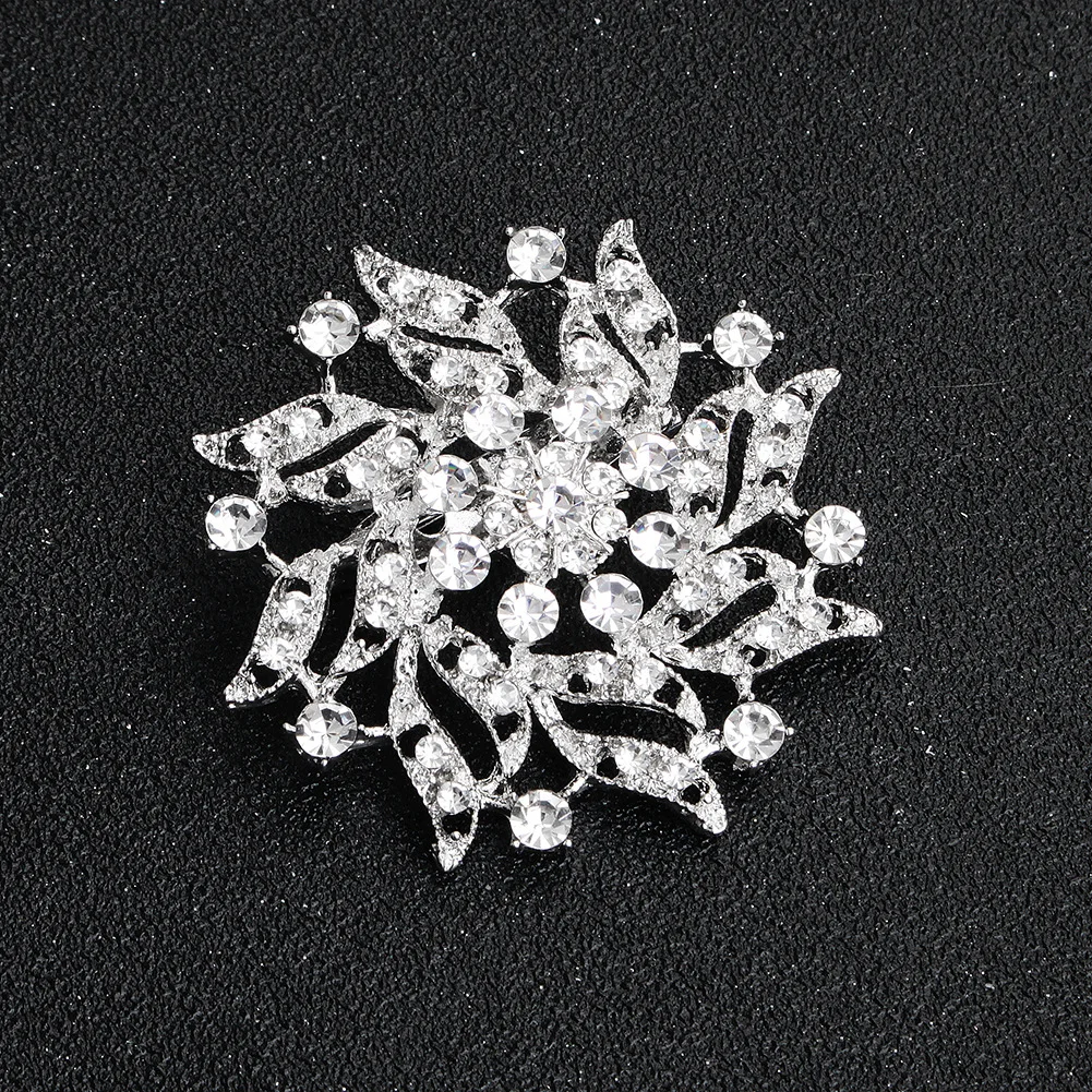

Jewelry Accessories Fashion Alloy Flower Brooch High-end Rhinestone Corsage Dress with Accessories