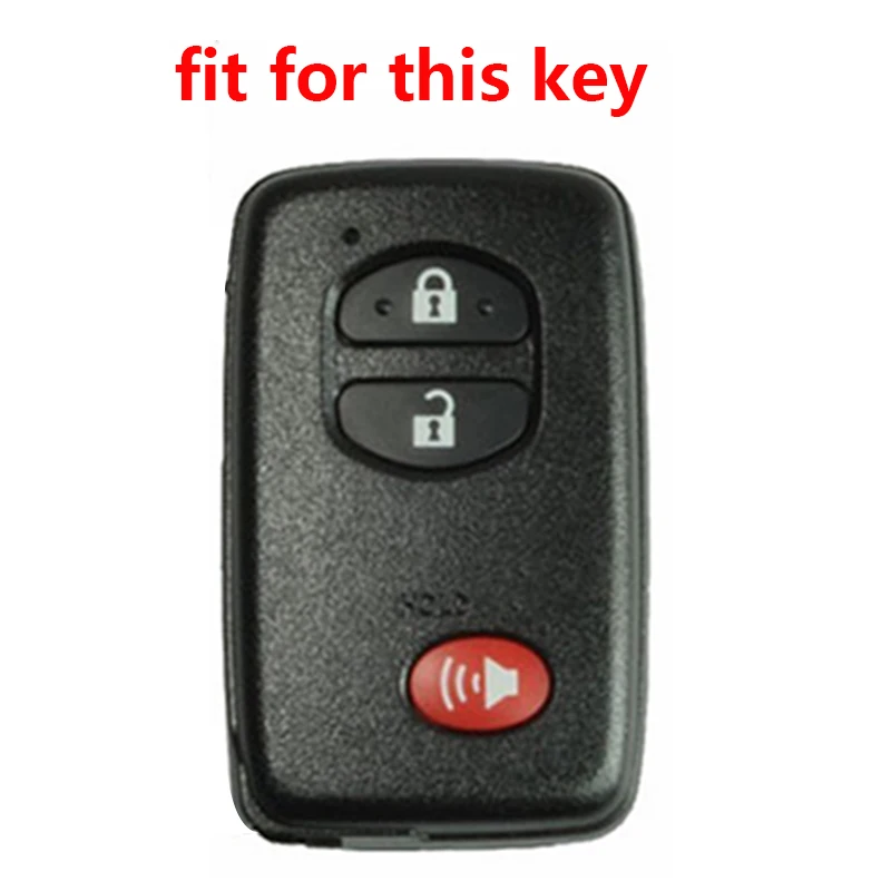 Силиконовый чехол для ключа Toyota Yaris Rav4 Prius Avalon Camry Landcruiser 4-runner Ractis Vios Vitz Key набор