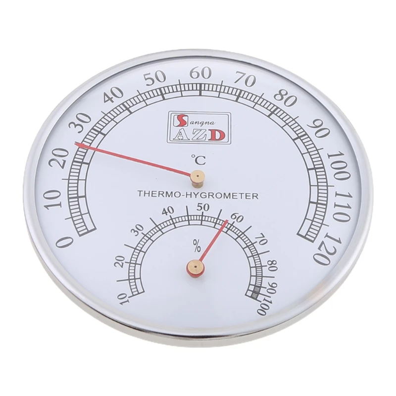 

M4YC Sauna Thermometer metal Case Steam Sauna Room Thermometer Hygrometer Bath And Sauna Indoor Outdoor Used