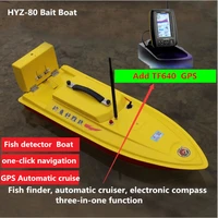 professional fishing boat hyz 80 gps fish finder automatic cruise sea fishing dipping remote control bait boat one key navigatio