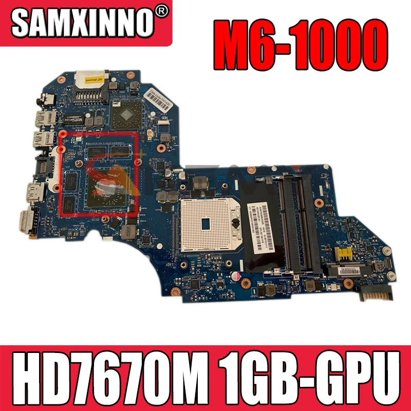 

QCL51 LA-8712P MB For HP M6 M6-1000 Laptop Motherboard 725064-001 687229-001 702177-001 W/ HD7670M 1GB-GPU 100% Fully Tested