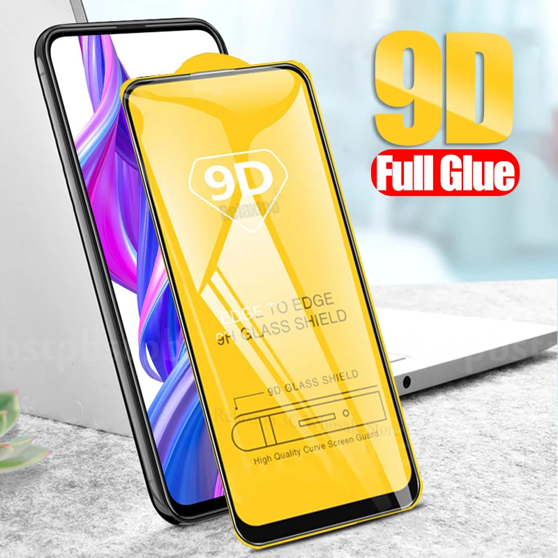 Закаленное стекло с полным покрытием клея для honor 9x 9D huawei pro защита экрана honer 9 x
