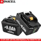 Аккумуляторная батарея Bonacell BL1860B 18 в 3,06,09.0Ah для Makita 18 в BL1860 BL1850 BL1840 BL1830 BL1815B