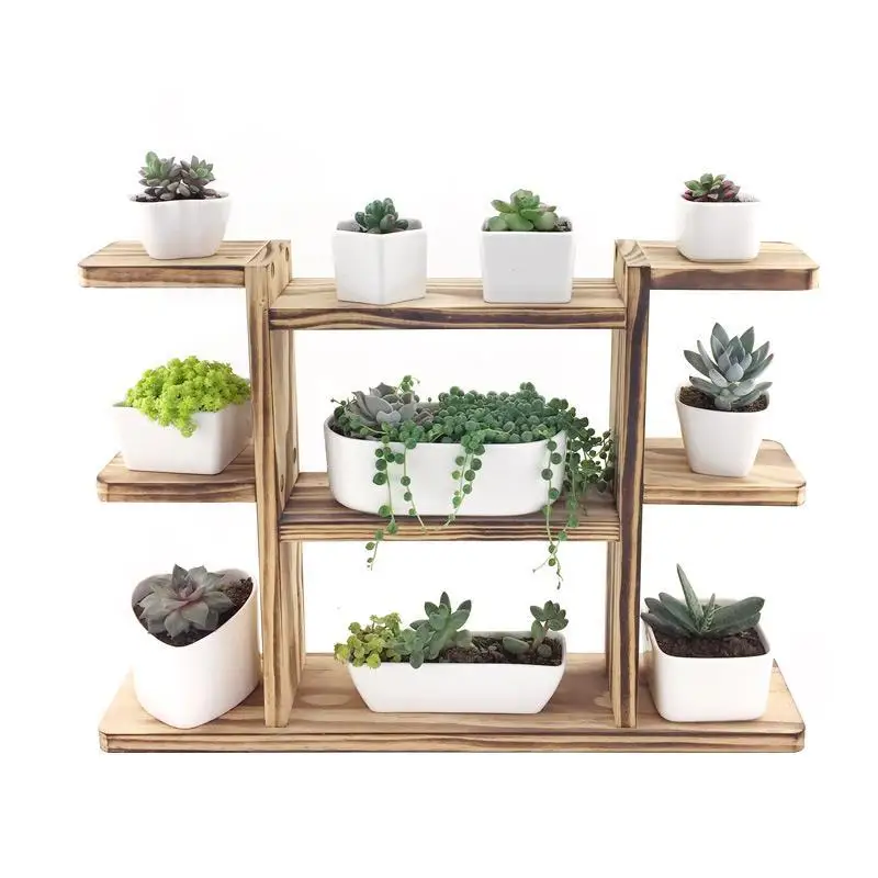 Etagere комнатные Планты деревянные садовые полки Rak Bunga для растений наружная