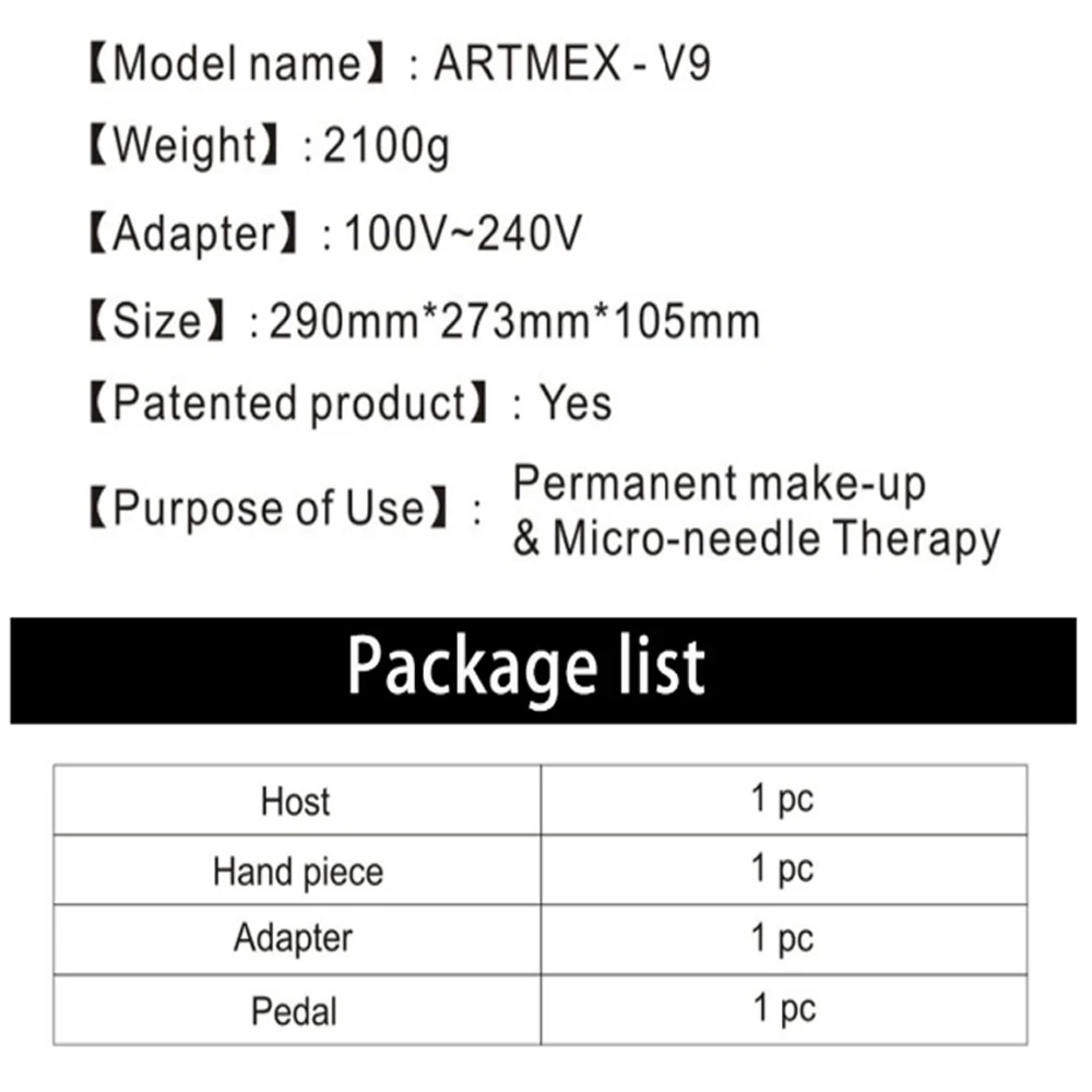 Прямая Artmex V9 цифровой Перманентный макияж микро blading ручка для бровей подводка для глаз губы Permanente микроблейдин тату машина