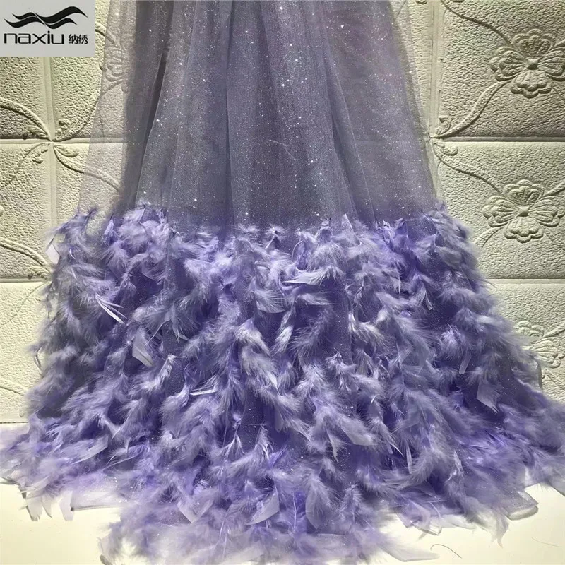 

Madison новейшая африканская 3D кружевная ткань с перьями Кружева Французский Тюль кружевная ткань французская сетка кружева тюль свадебное пл...