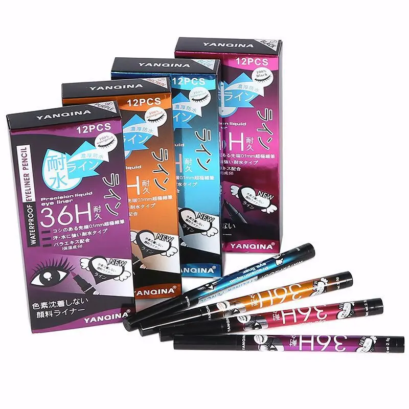 

Fashion Color Eyeliner Pen Pearl Eye Shadow Pen Waterproof and Sweat Is Not Blooming Make Up Comestics Long-lasting Eye Pencil