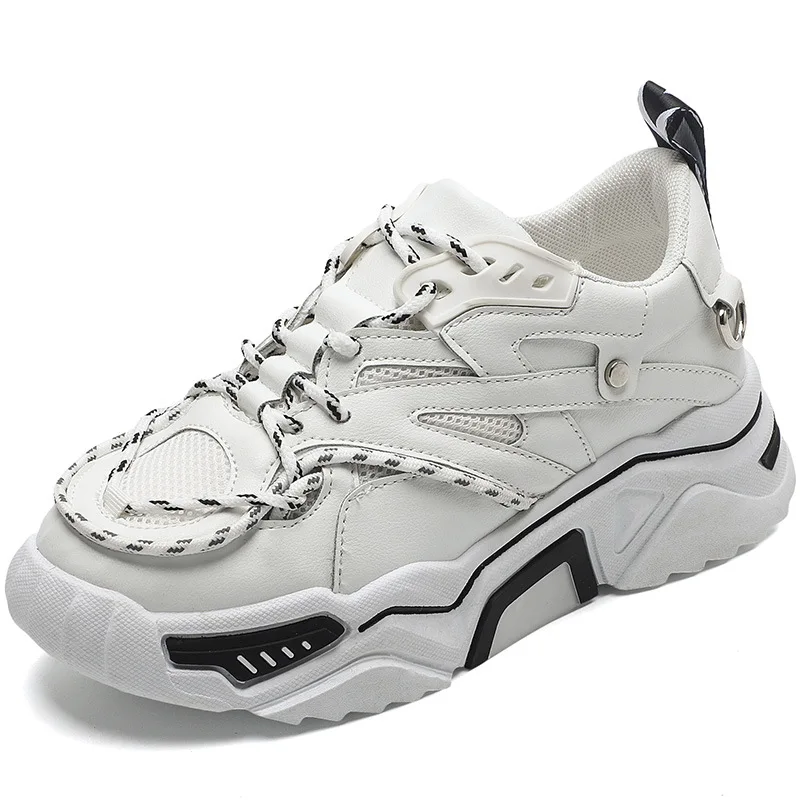 Кроссовки женские на массивной платформе Вулканизированная подошва дышащие