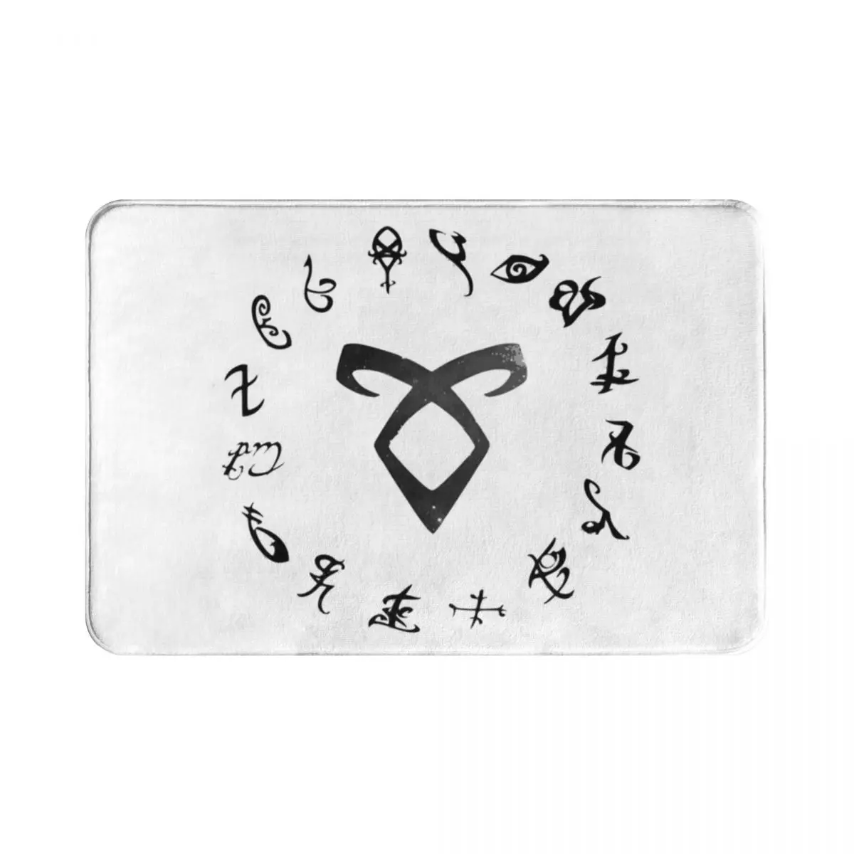 

Настенный Коврик Shadowhunter Runes из полиэстера, коврик, нескользящий коврик для ног, стирка, вход в кухню, спальню, балкон, мультяшный