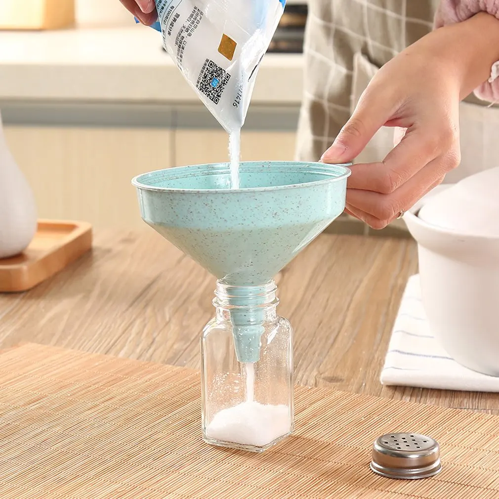 Wide-mouth Plastic Funnel Set For Quick And Clean Transferring Liquids Dry Goods Between Bottles Cans Containers | Дом и сад