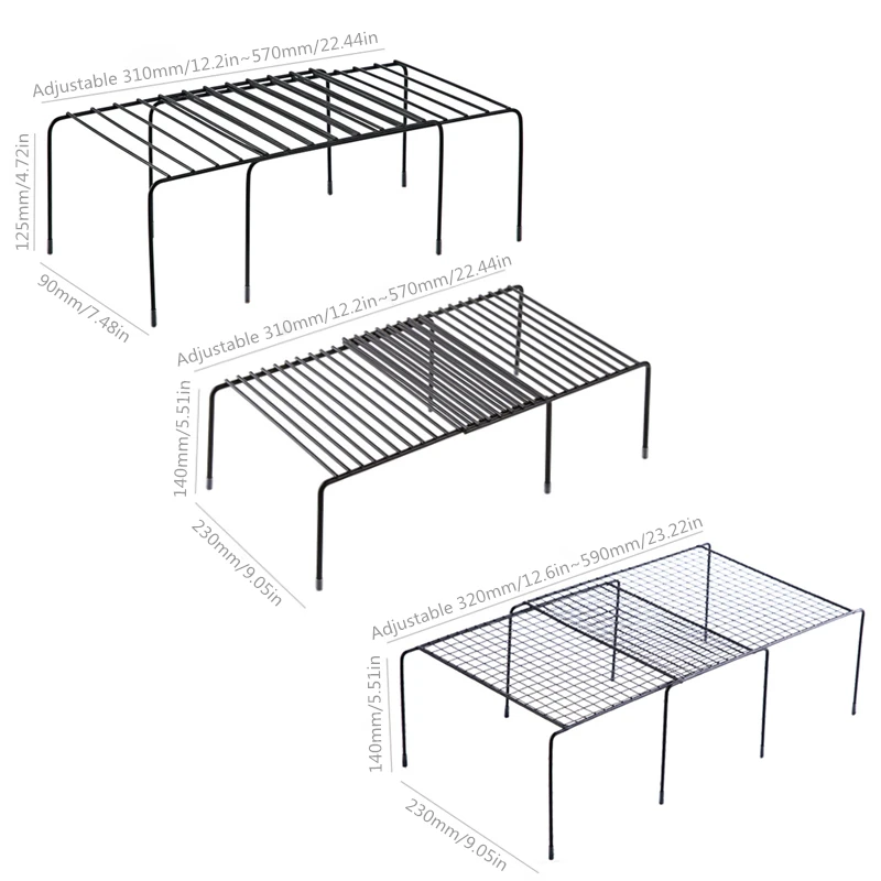 Регулируемая кухонная стойка для хранения кухонный шкаф полка органайзер обуви
