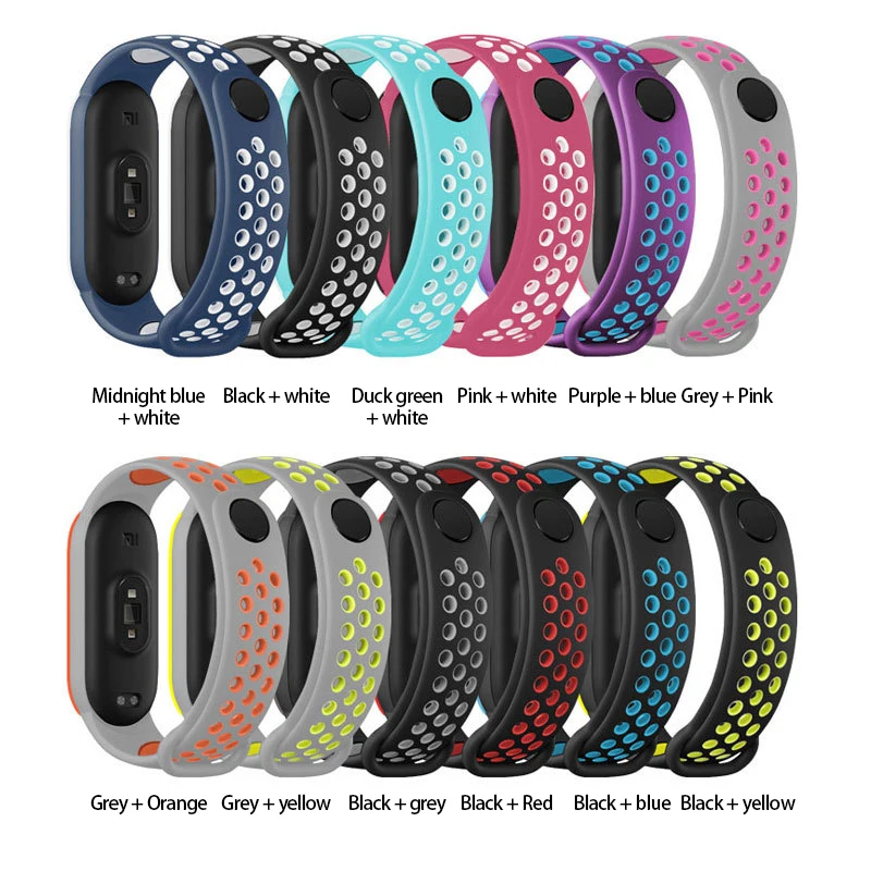 Новый Силиконовый ремешок для Mi Band 6 5 сменные ремешки умных часов силиконовый
