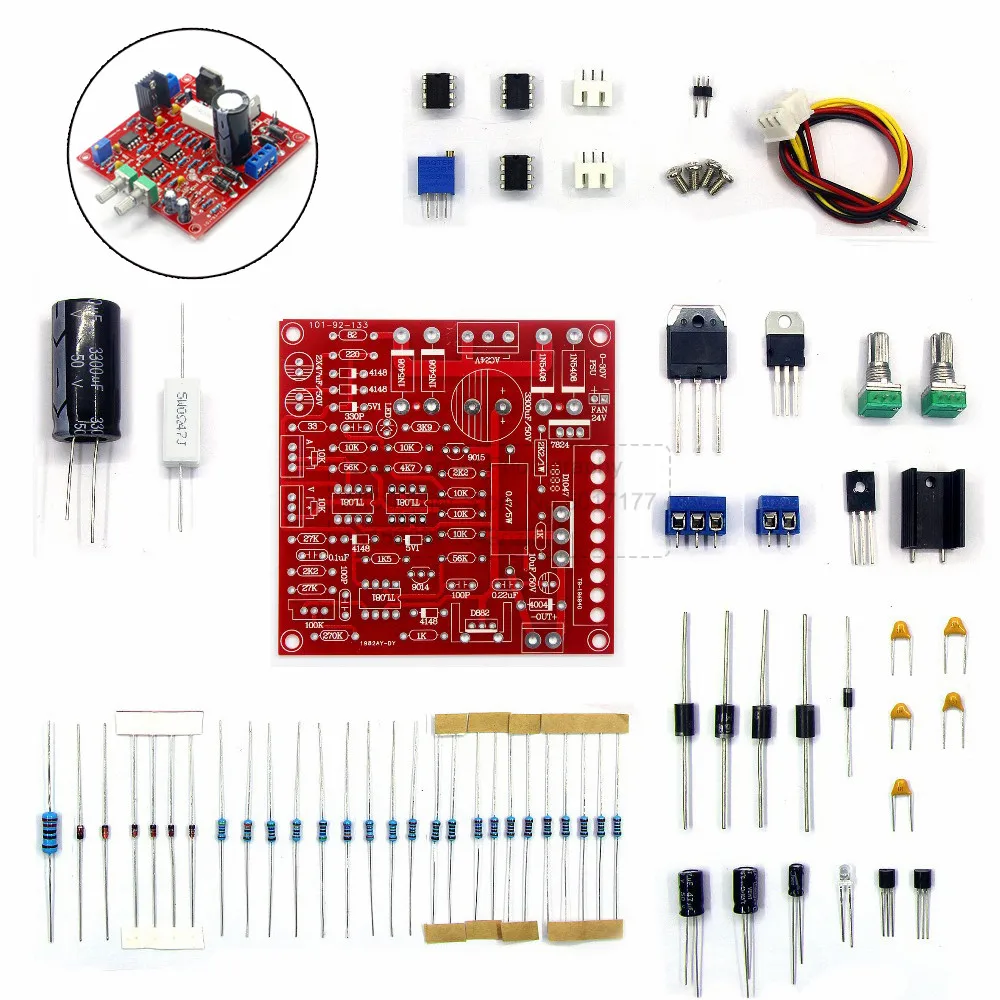 Adjustable DC Power Supply Laboratory Power 0-30V 2MA-3A Short-Circuit Current Limit Protection Board DIY Kit for Arduino