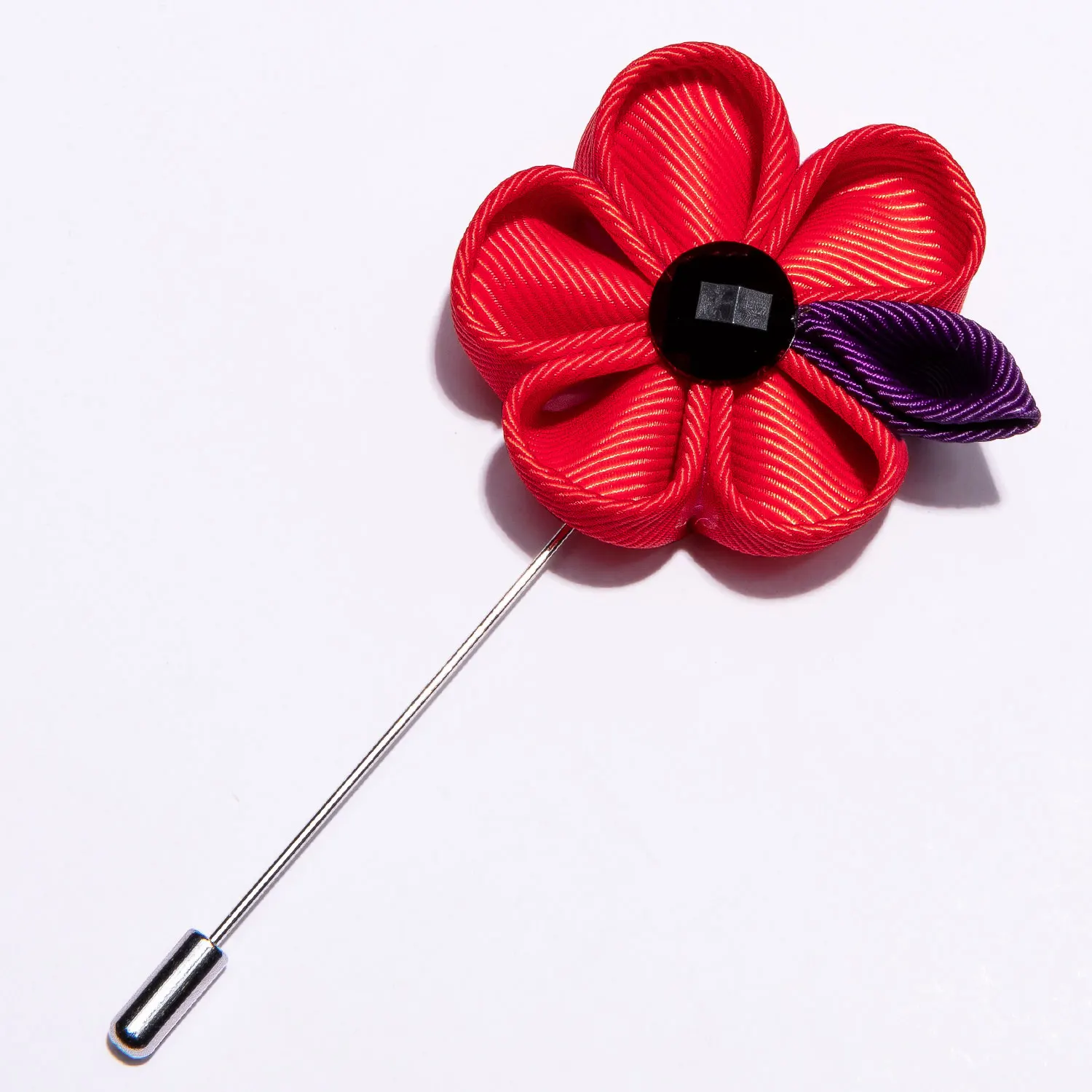 

Red Barry.Wang 4pcs Colorful Wedding Silk Rose Flower Boutonniere Groom Brooch Buttonholes Groomsman Best Man Accessories