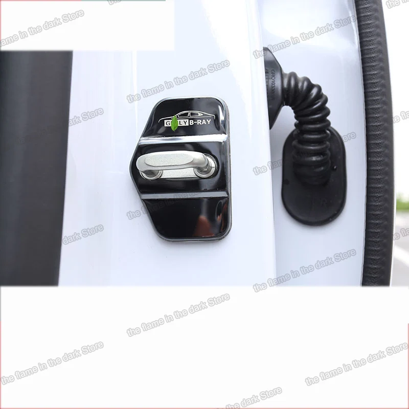 Lsrtw2017 нержавеющая сталь замок для двери автомобиля пряжка крышка Geely Borui Emgrand Gt