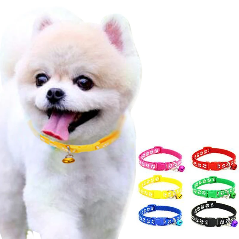 Ошейник для домашних животных с маленьким колокольчиком модный ошейник собак