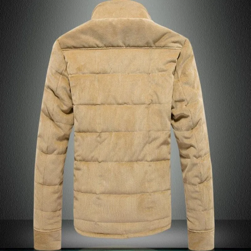 Теплая зимняя мужская Вельветовая стеганая куртка на Хэллоуин верхняя одежда с